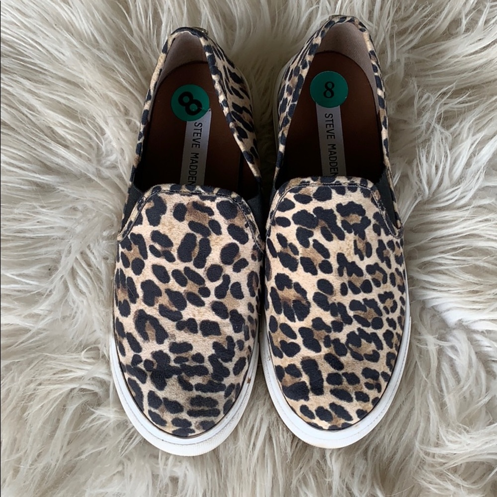 Steve Madden cheetah slip on sneakers!